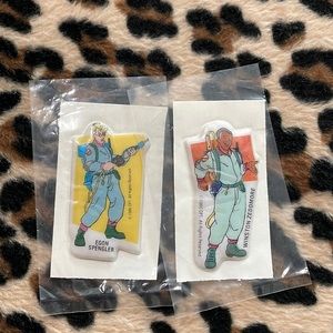 1986 GHOSTBUSTERS Vintage Puffy Sticker Rare Collectible 80s Spengler Zeddmore